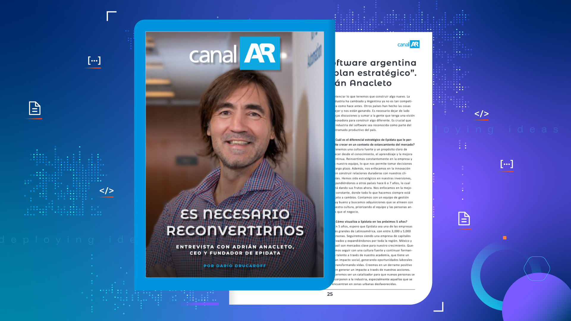 Epidata’s CEO Analyzed the Future of Software in Argentina in an Interview with CanalAR